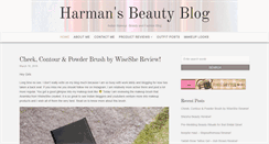 Desktop Screenshot of harmansbeautyblog.com