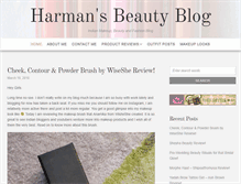Tablet Screenshot of harmansbeautyblog.com